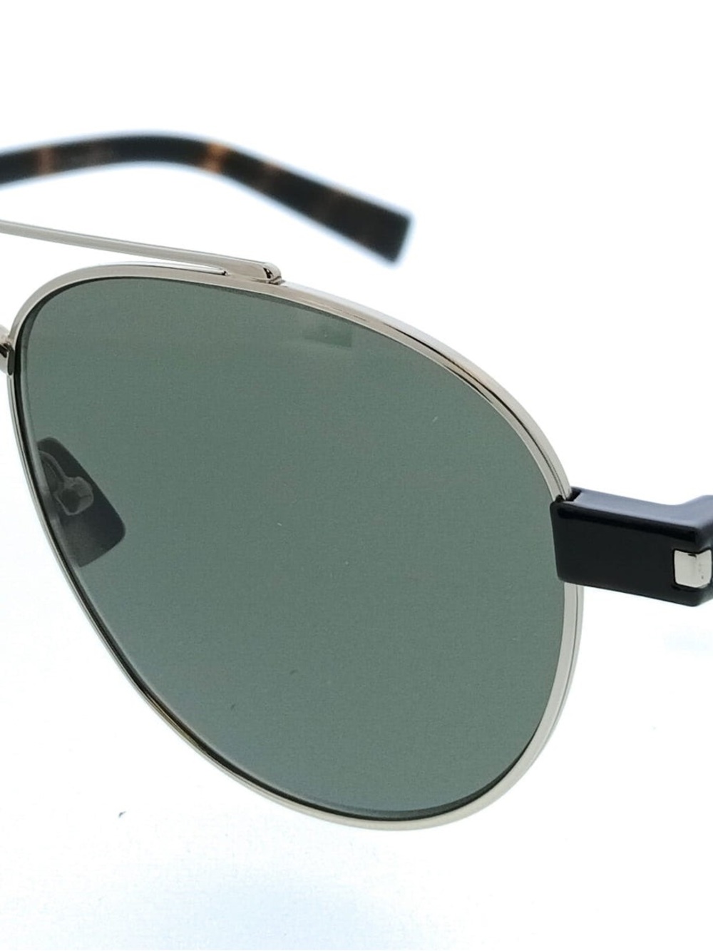 New Saint Lauren aviators double bridge sunglasses